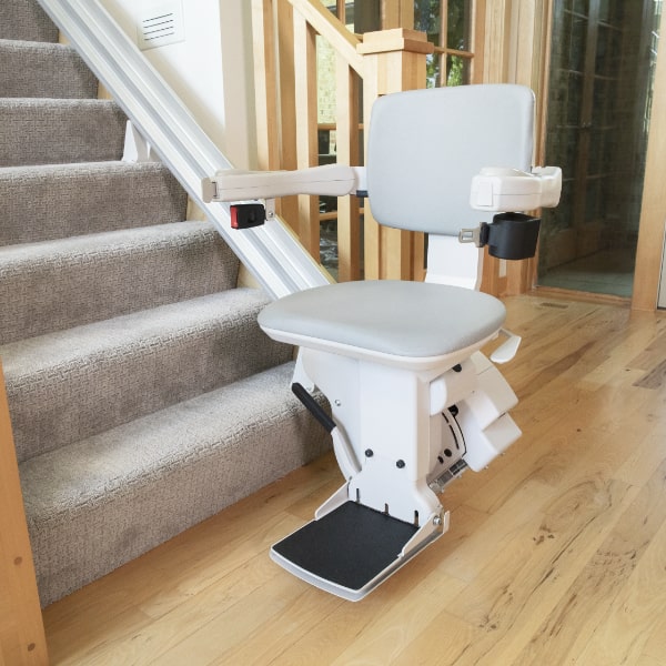 Bruno Elite stair lift installation on stairs